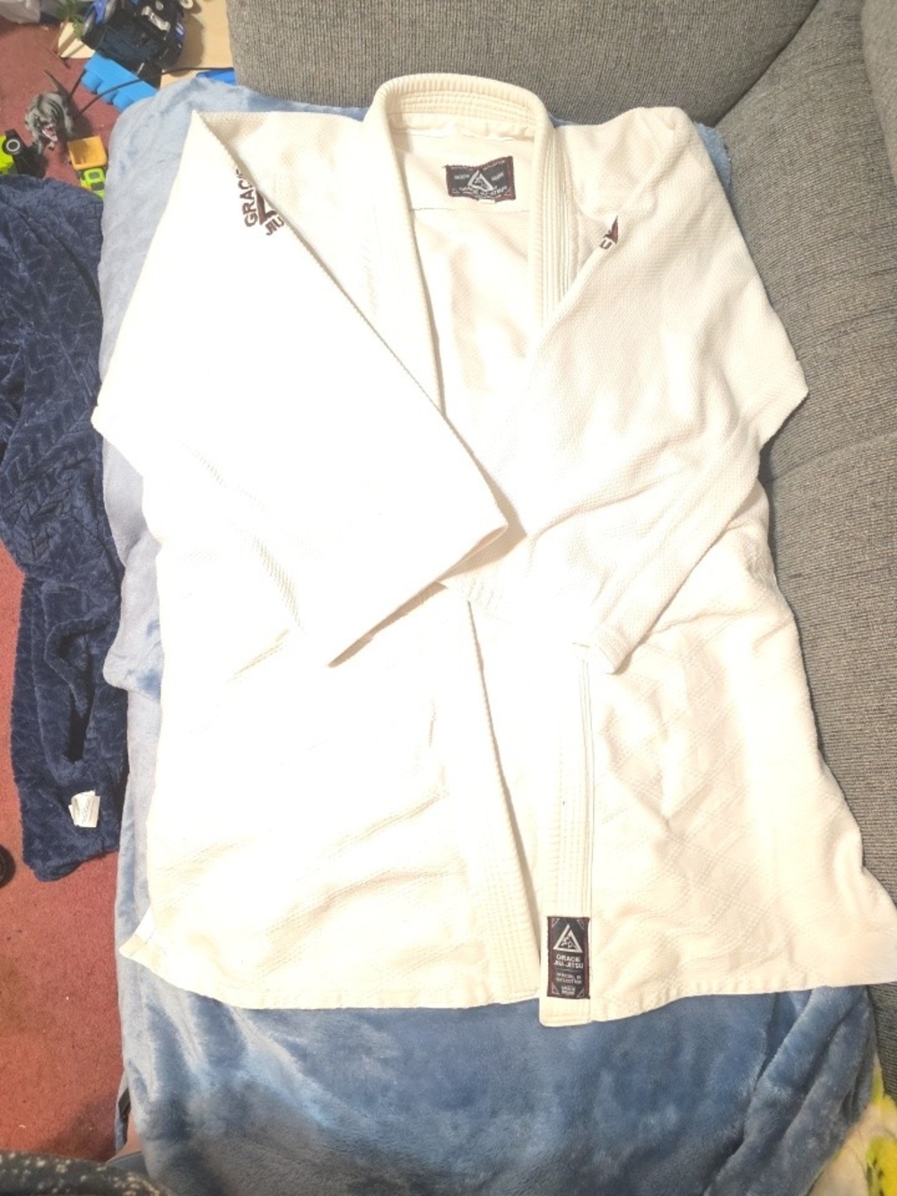 Grace White Jiu-Jitsu Gi Jacket with Black Logo